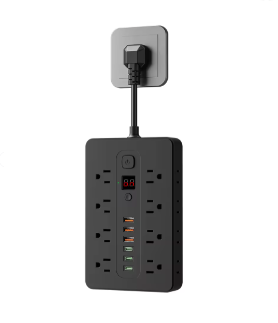 POWER STRIP002 US Standard Multi Functional Socket 10-IN-1 Desktop Power Strip